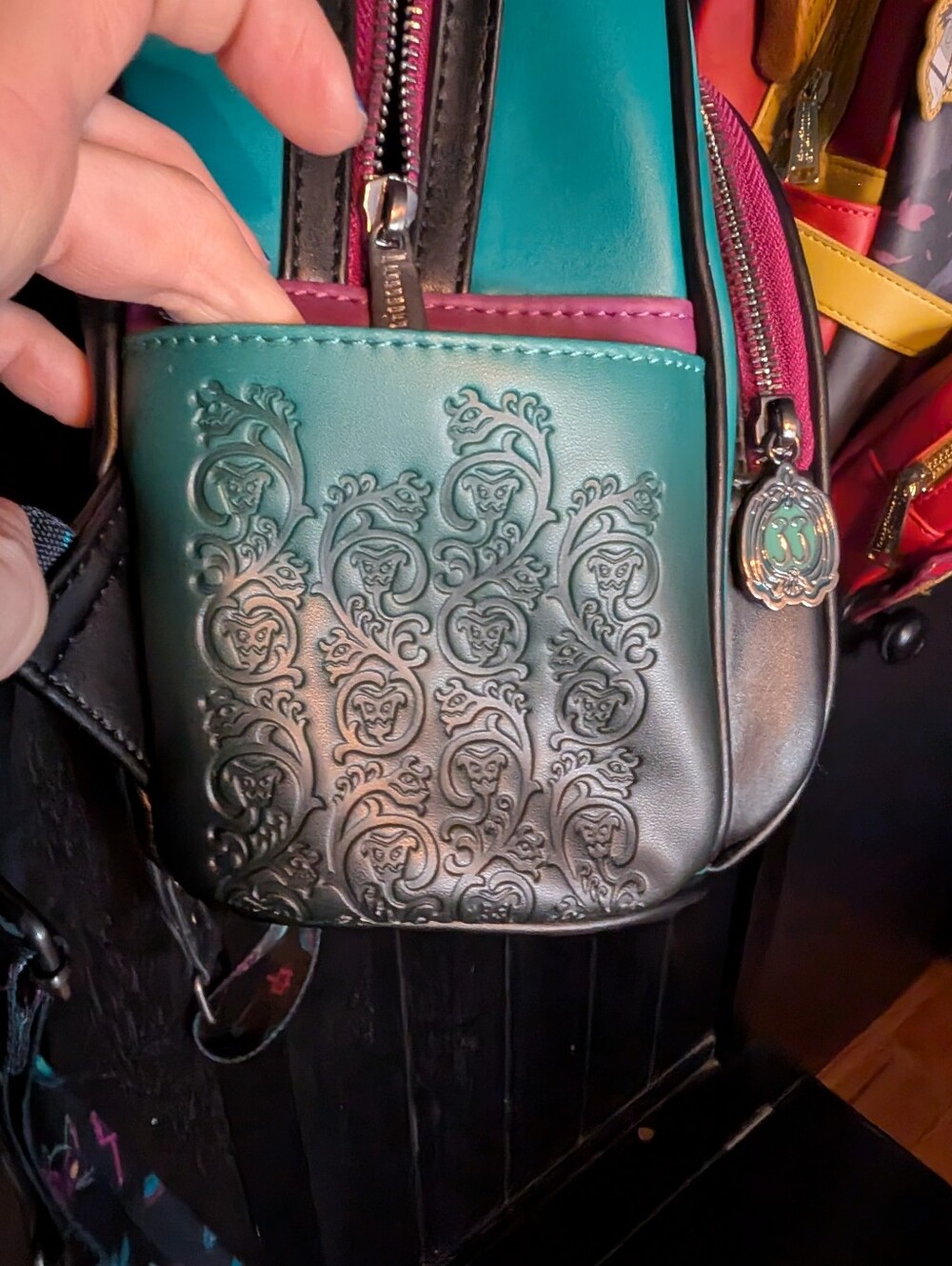 Loungefly DisneyParks Club 33 Haunted Mansion 55th Anniversary mini backpack - Picture 2 of 5